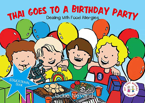 Thai-goes-to-a-birthday-party - children's allergy book