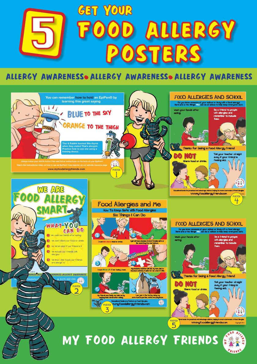 Food Allergy Smart poster - NEW - My Food Allergy Friends