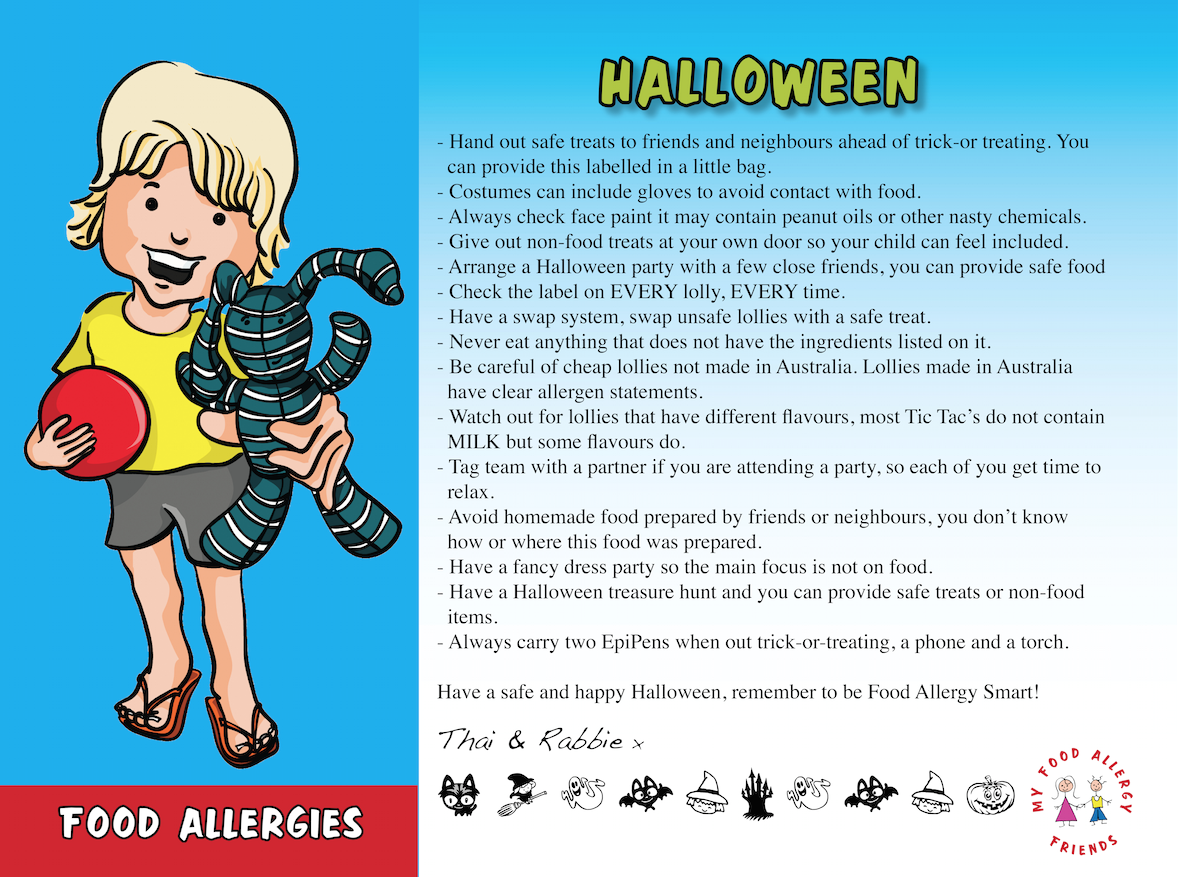 Halloween Tips for children with Food Allergies