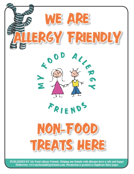 Food Allergy Friends Halloween Poster