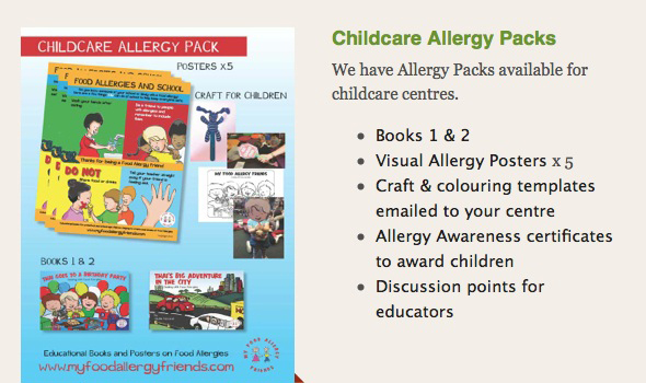 childcare allergy pack