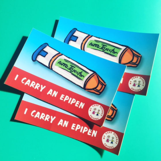 EpiPen Alert Sticker