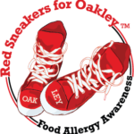 Red Sneakers for Oakley logo
